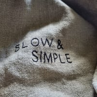 Image 3 of hand stitched heavy raw linen cushion cover {i}