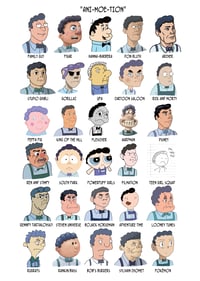 "Ani-Moe-tion" A5 Print