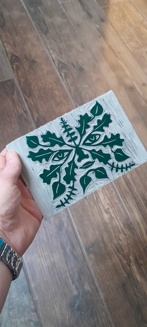 'The Green Man' Linocut Print