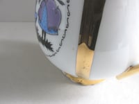 Image 12 of Vintage Czechoslovakian Porcelain Teapot, Courting Couple Decor of Man Proposing 