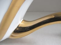 Image 13 of Vintage Czechoslovakian Porcelain Teapot, Courting Couple Decor of Man Proposing 