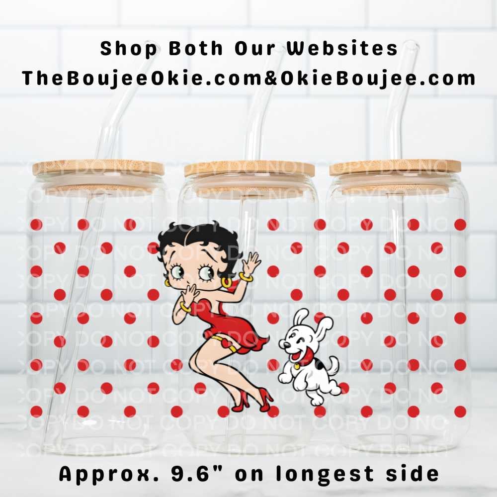 Image of Betty & Pudgy Uv Dtf Wrap Double Sided     W0684