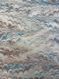 Image 6 of Aged and worn larger scale 'non-pareil' Teal and Brown - 3 sheets available 