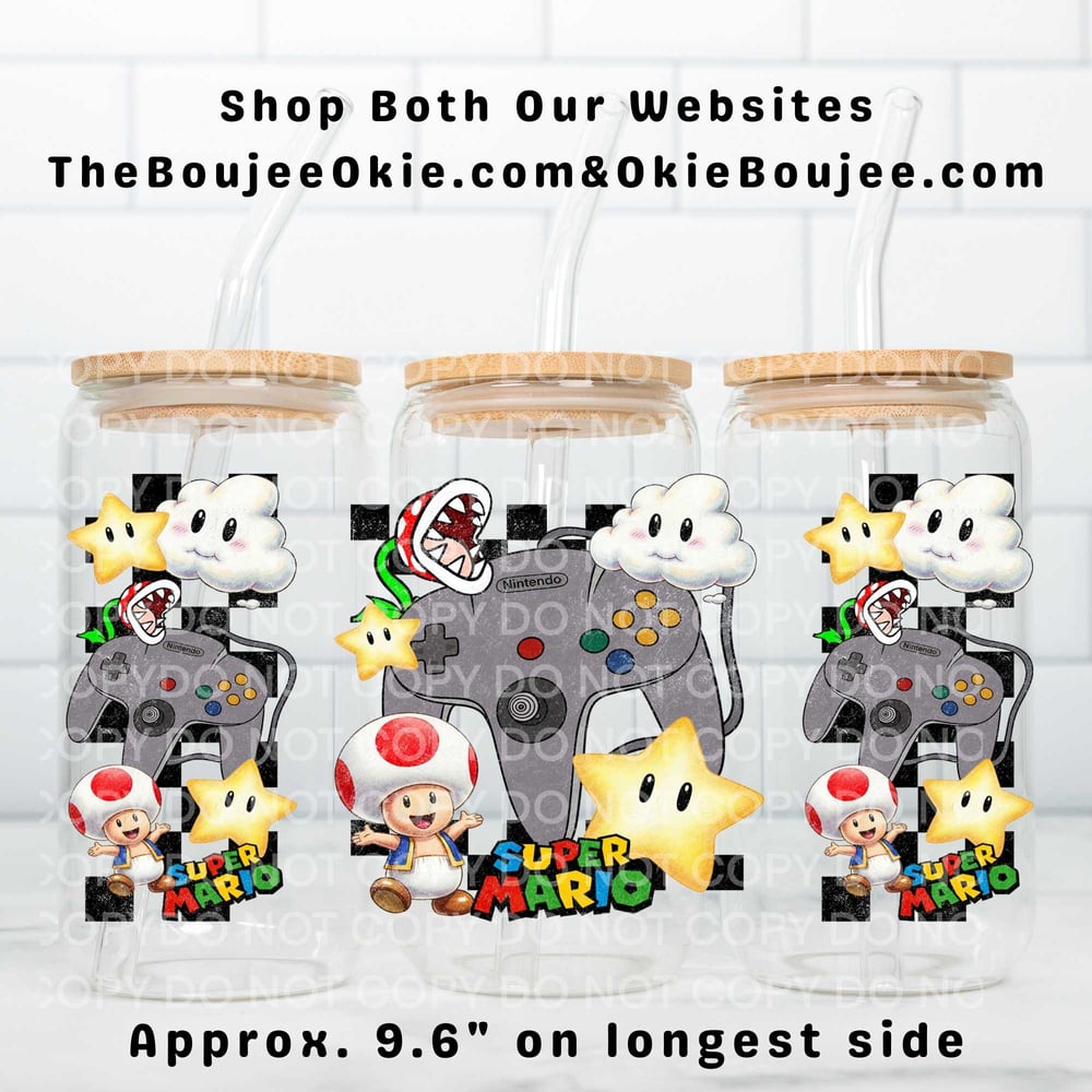 Image of Super Mario Uv Dtf Wrap Double Sided     W0588