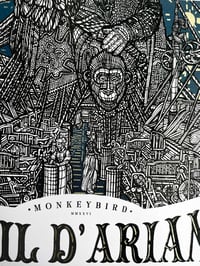 Image 4 of " Le Fil d'Ariane " - Blue & Gold Hand Painted Edition -