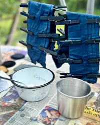 Image 2 of Indigo Dyed Shibori Scarves