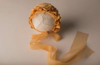 LEA bonnet in deep yellow