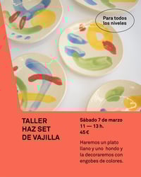 Taller Set de vajilla