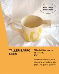 Taller Barro Libre Marzo