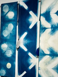 Image 4 of Indigo Dyed Shibori Scarves