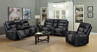 NAt-U120 / SOFA, LOVESEAT AND GLIDER RECLINER SET