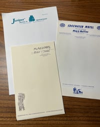 Vintage Hotel Motel Stationery