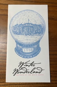 Image 1 of Vintage 1998 White House Winter Wonderland Program