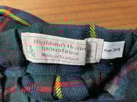 Image 2 of Sweet Vintage Wool Kilt Made in Scotland for Child