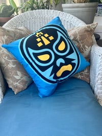 Image 2 of Lucha Libre Throw Pillow Cover: Mexican Wrestling Design, Soft Touch fabricuct
