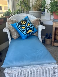 Image 1 of Lucha Libre Throw Pillow Cover: Mexican Wrestling Design, Soft Touch fabricuct