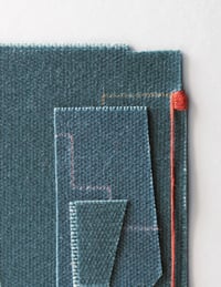 Image 1 of *SALE* Waxed Canvas Collaged Composition No.2