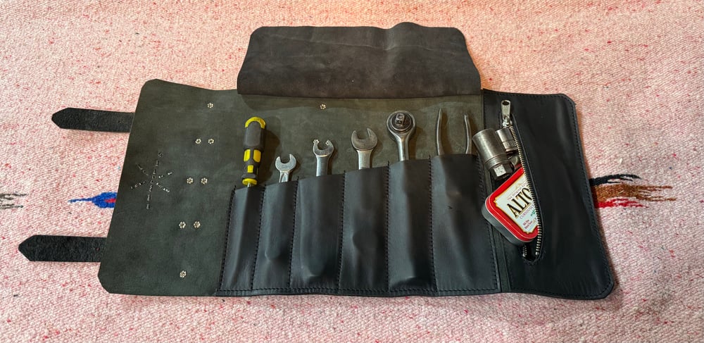 Image of Heartland MFG Leather Studded Tool Roll