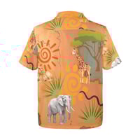 Image 2 of Men's All Over Print Hawaiian Shirt SAFARI