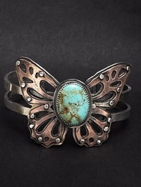 Image 4 of Mixed Metal Butterfly Cuff