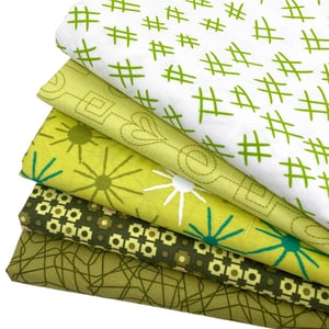 Stitchy 1/2 Yard Bundle by Color - 5 Pieces Total