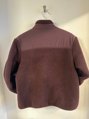 Image of SO58 Unisex Sherpa Jacket Red Brown 