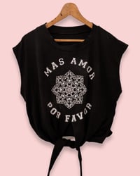 Image 3 of CROPPED VINTAGE TOP ⛧°MAS AMAOR  ⛧°IBIZA  ⛧°。TSHIRT ⛧°。