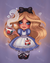Image 1 of Alice Full Size Diamond Painting by Amanda Hicks