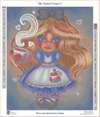 Image 3 of Alice Full Size Diamond Painting by Amanda Hicks