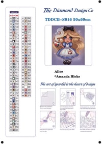 Image 4 of Alice Full Size Diamond Painting by Amanda Hicks