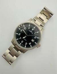 Image 12 of Fortis Flieger Automatic 25 Jewels Swiss Made Pilot Watch Black Dial Date
