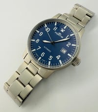 Image 1 of Fortis Flieger Automatic 25 Jewels Swiss Made Pilot Watch Blue Dial Date