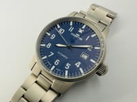 Image 2 of Fortis Flieger Automatic 25 Jewels Swiss Made Pilot Watch Blue Dial Date