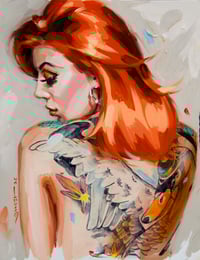 Image 1 of 'SWANDIVE' Original Oil Painting