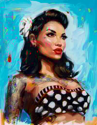 Image 1 of 'WHITE FLOWER' Original Oil Painting