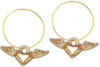 Image 3 of Flaming Heart Earrings