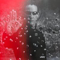 Image 1 of "Matrix" Rouge Noir 30x30cm