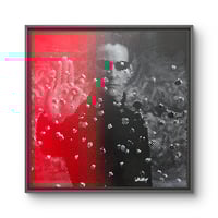 Image 3 of "Matrix" Rouge Noir 30x30cm