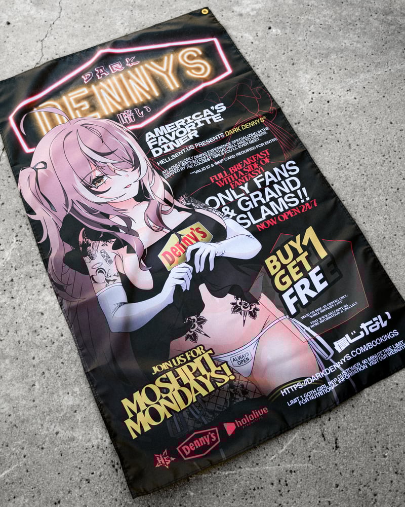 Image of WTF IS UP Dark Denny's!! Flag