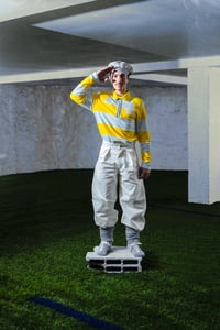 Image 3 of PANT JAPAN ARTISAN WHITE/YELLOW