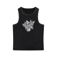 Image 1 of “Baby Angels” Black Snow Washed Tank Top 