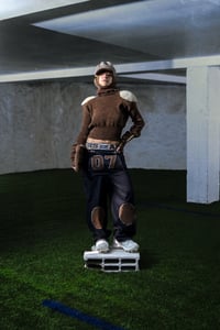 Image 3 of SWEATER CAGOULE BROWN