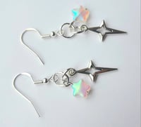 Image 3 of Frosted Star Earrings