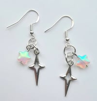 Image 4 of Frosted Star Earrings