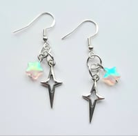 Image 1 of Frosted Star Earrings