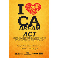 Image 2 of I Heart CA Dream Act Earrings