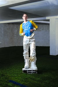 Image 3 of PANT CARGO WHITE/YELLOW