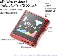 Image 3 of Shanling M0 Pro red with red case