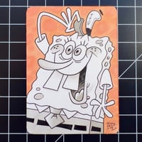 Sepia Sponge! - Orange (Sketch Card)