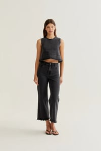 Image 2 of TOP VAQUERO NEGRO ONDAS